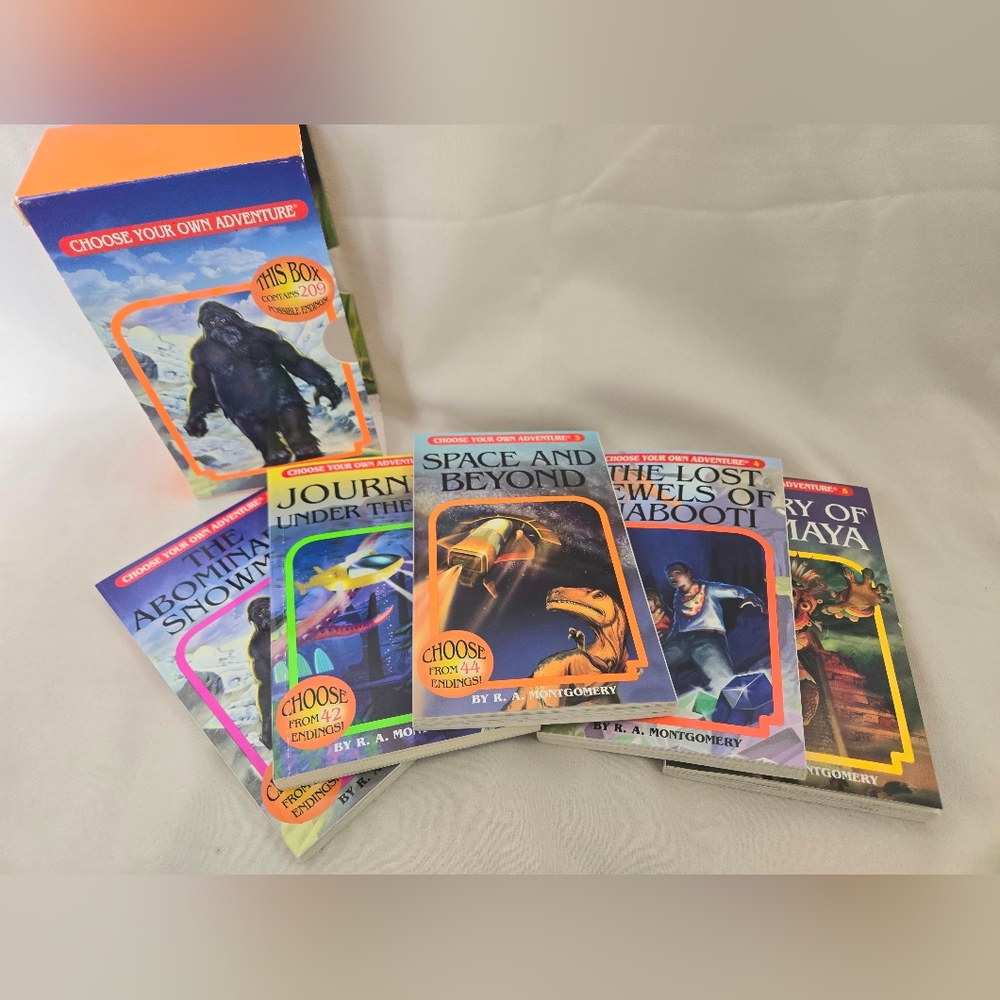 New Set of 5 Choose Your Own Adventure Books Box Set